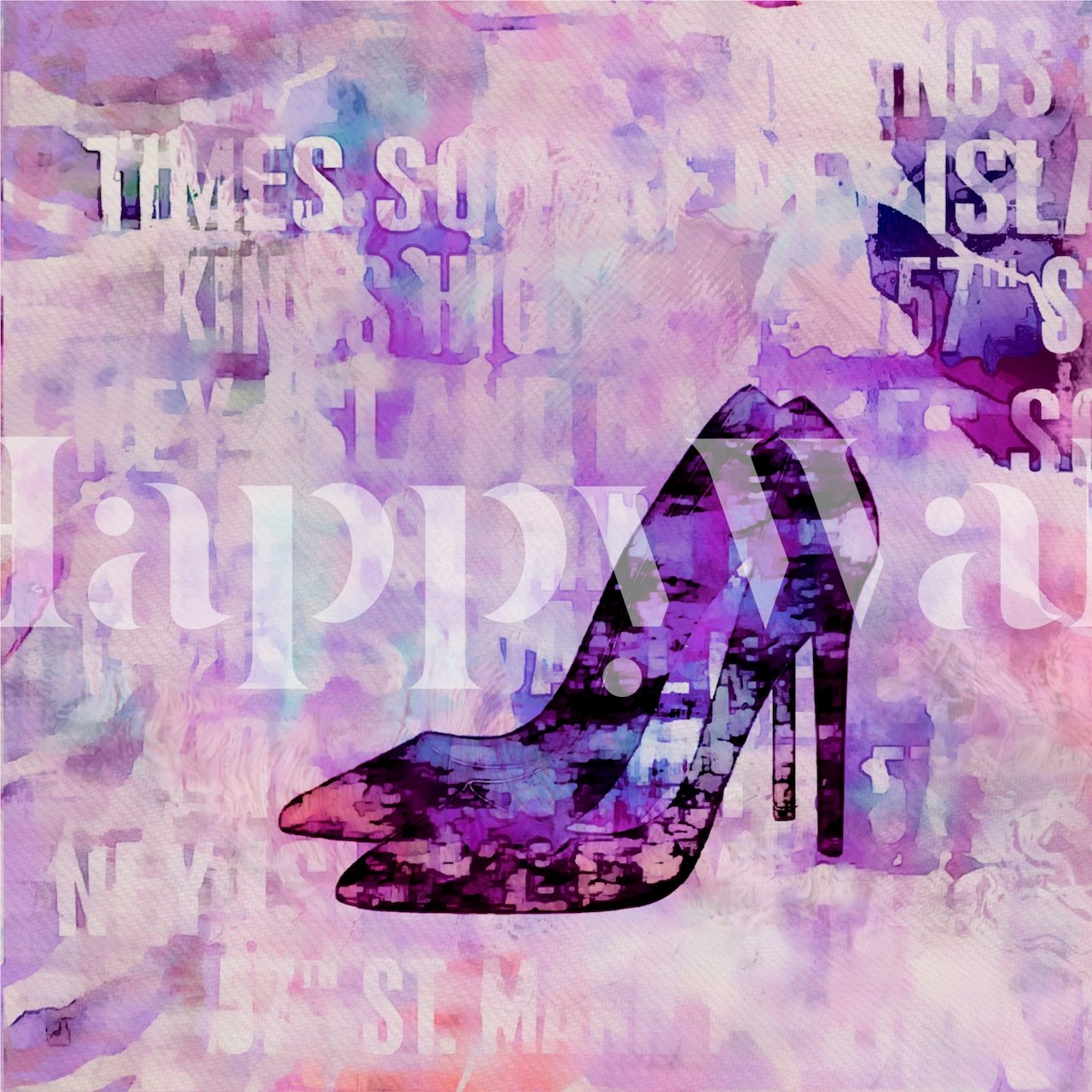 High Heel Shoes Art Wallpaper - Buy Online | Happywall