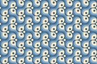 2201 Blue retro pattern wallpaper