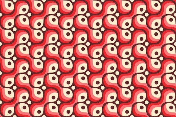 2203 Abstract retro pattern