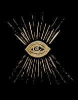 Evil Eye Gold on Black 1 tapete