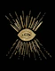 Evil Eye Gold on Black 1