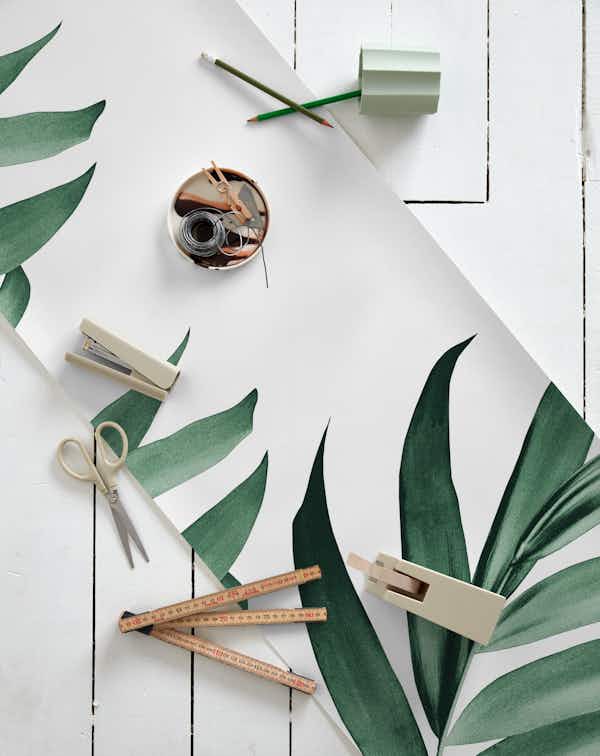 Palm Leaves Tropical Green 3 wallpaper roll