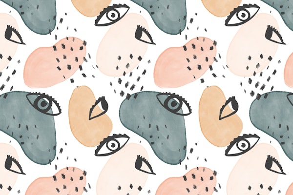 Painterly Eyes Pattern