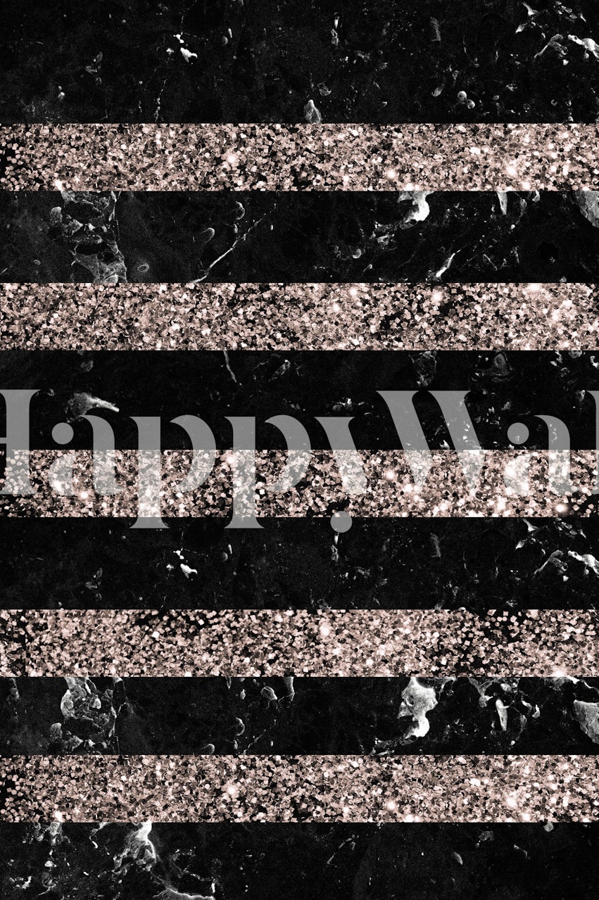 Marble Gold Glitter Stripe tapetti huoneessa