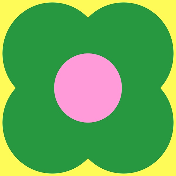 Retro Green Flower