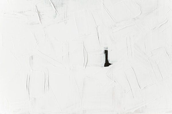 Pure white minimal abstract