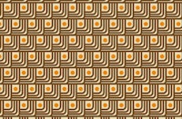 70s Curve Lines Brown Orange tapete