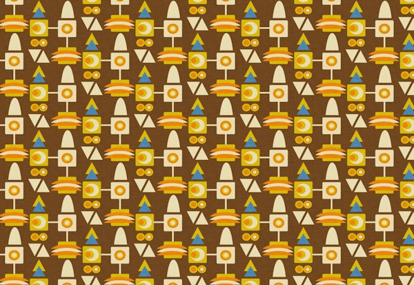 70s Geo-Metric Brown