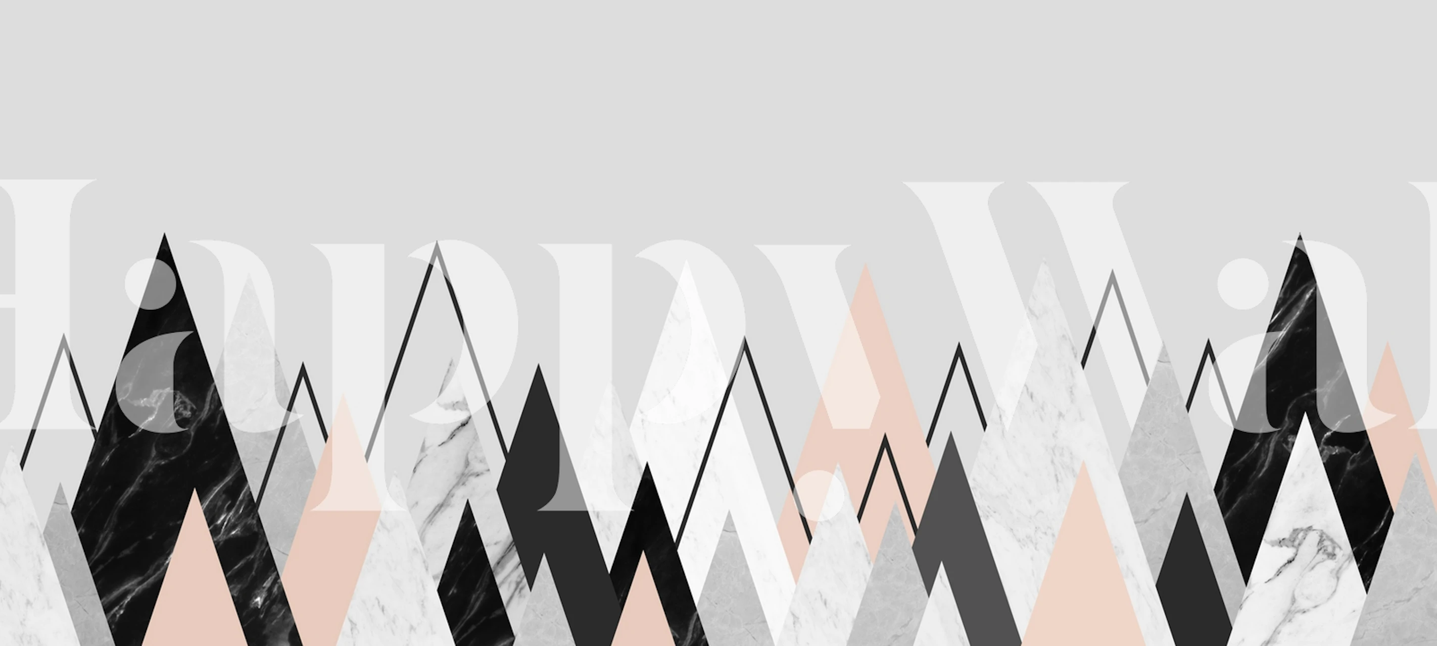 Scandinavian landscape wallpaper in a room