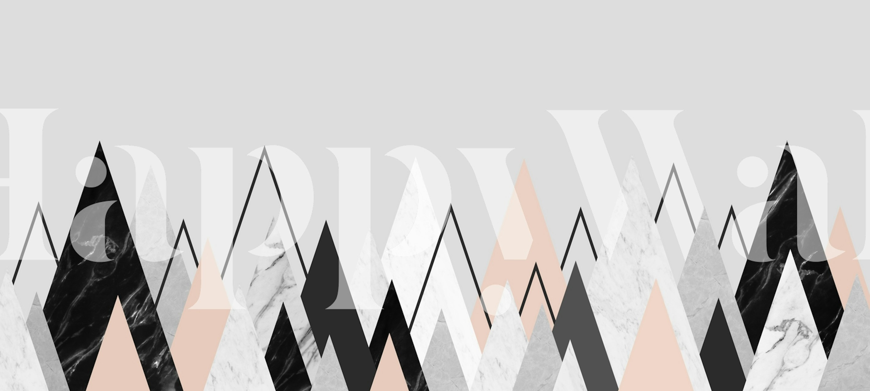 Scandinavian landscape wallpaper in a room