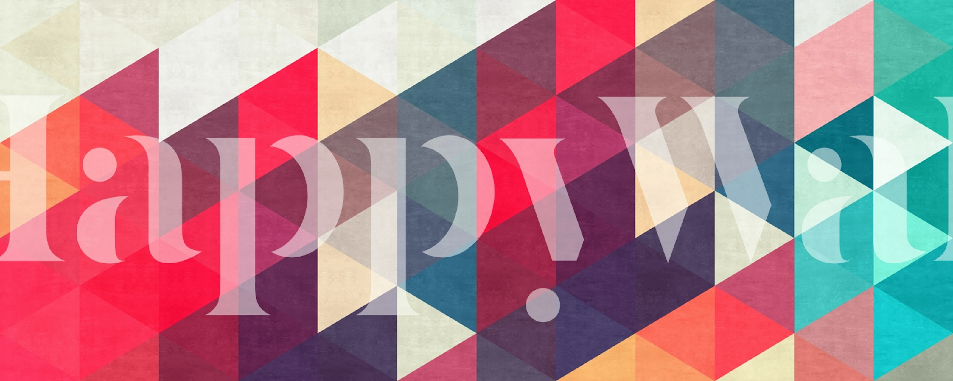 Abstract composition I wallpaper in a room