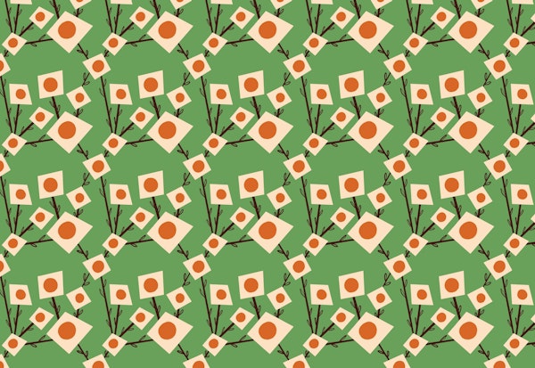 Green Square Flower Bouquet