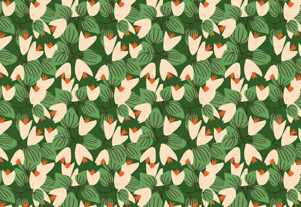 Mid Summer Flower Green