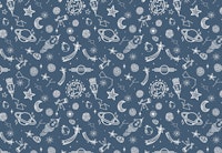 Space Voyage Blue ταπετσαρία