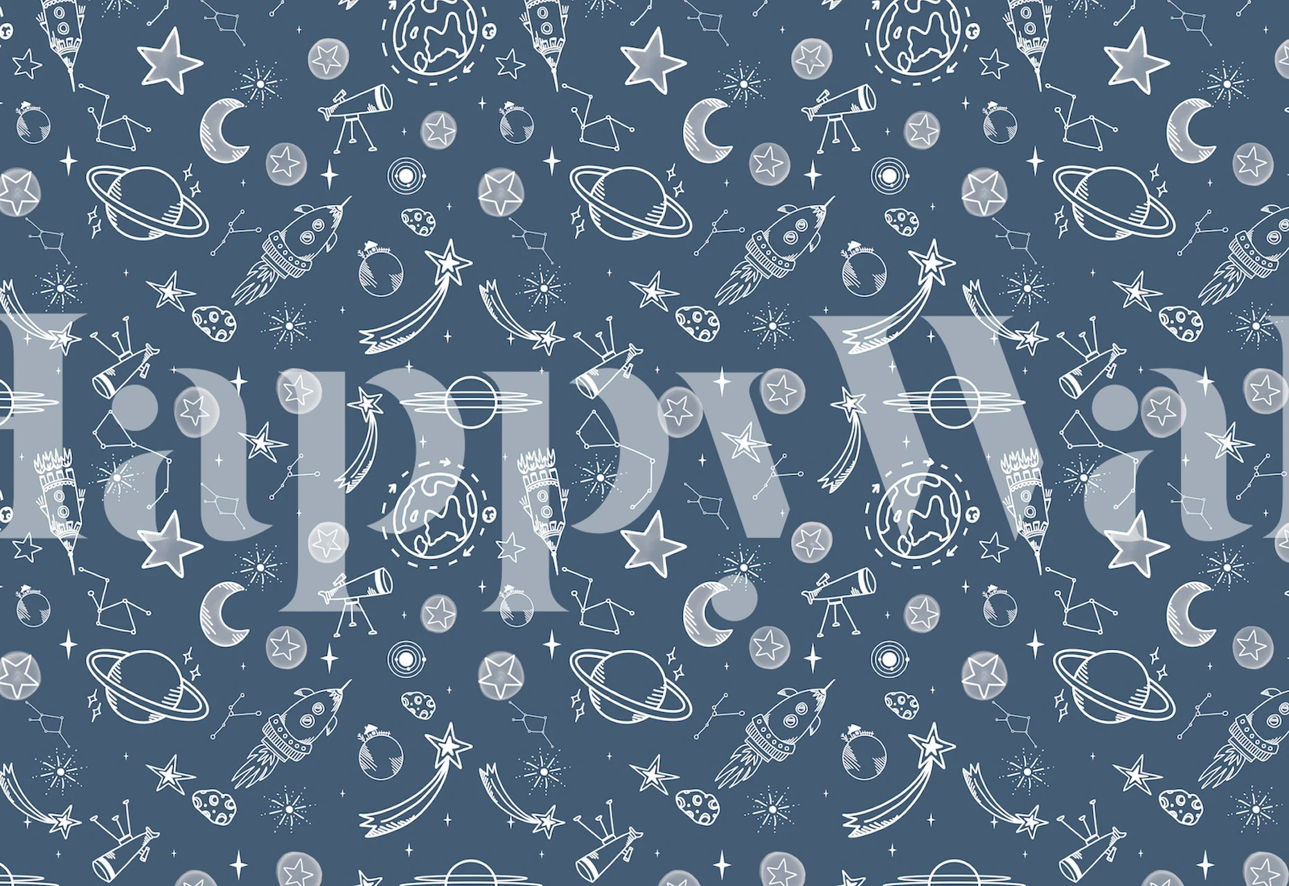 Dizajn tapeta s raketama i zvijezdama