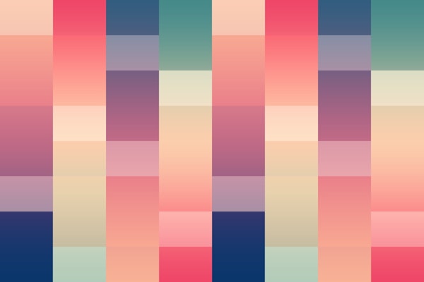 Abstract Geometric Sunset