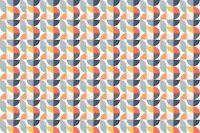 Retro Geometric Happy Colours tapete