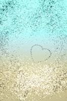 Lemon Twist Glitter Heart 2 ταπετσαρία