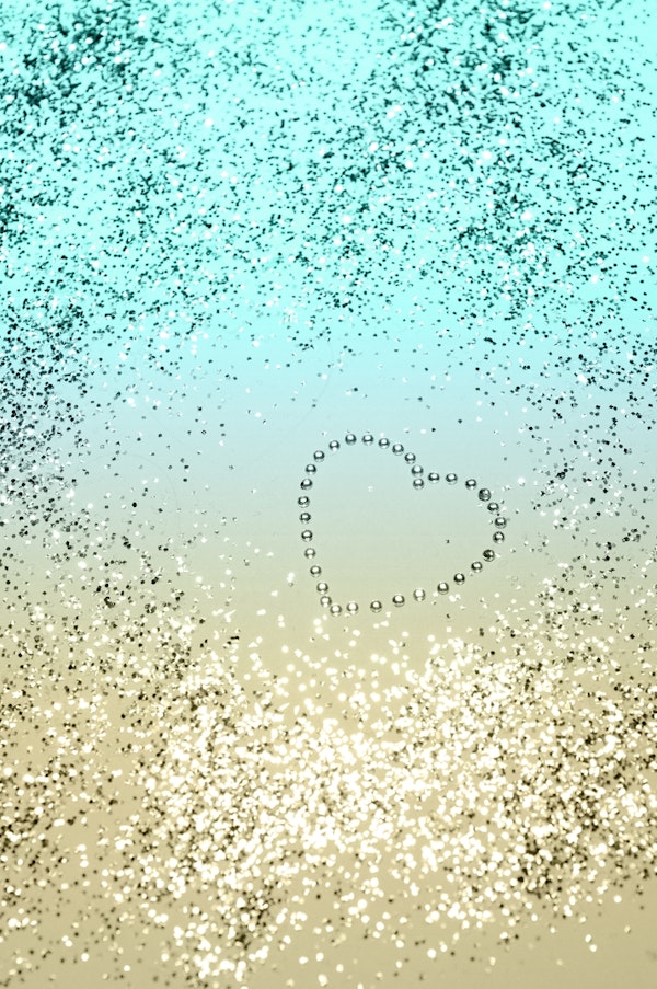 Lemon Twist Glitter Heart 2