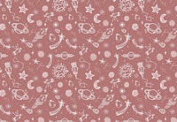 Space Voyage Pink ταπετσαρία