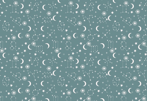 Stars and Constellations Grey