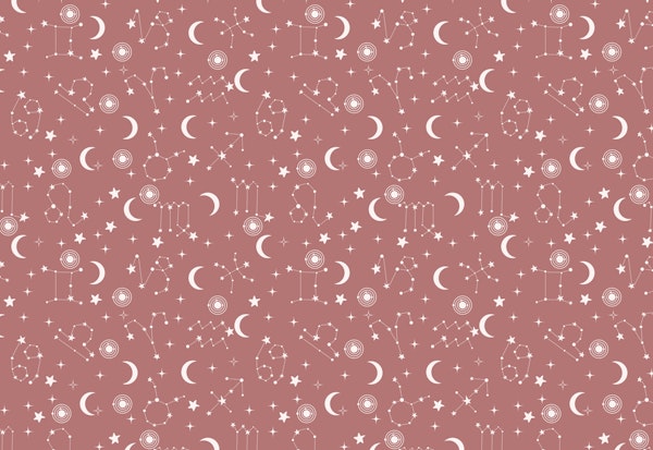 Stars and Constellations Pink