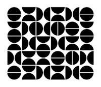 Bauhaus Pattern Black White papiers peint