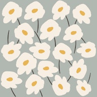 Abstract Daisies papiers peint