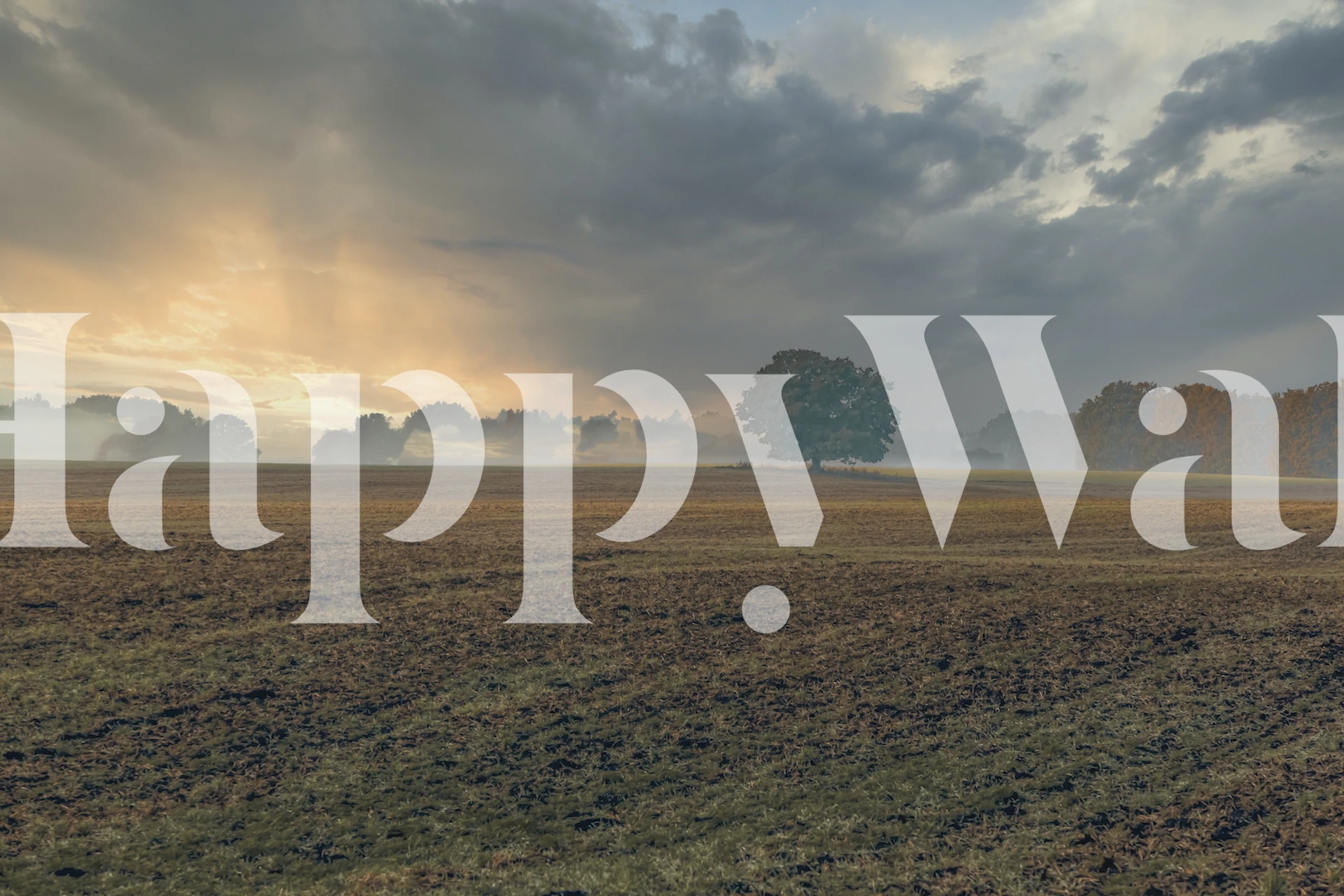 Carta da parati Rural Idyllic Landscape in una stanza