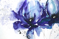 Blue Flower Fantasies tapete