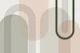 Mid Century Arches Pink Green