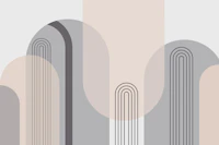 Mid Century Neutral Tones papiers peint
