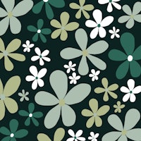 Retro Spring Daisies 9 ταπετσαρία