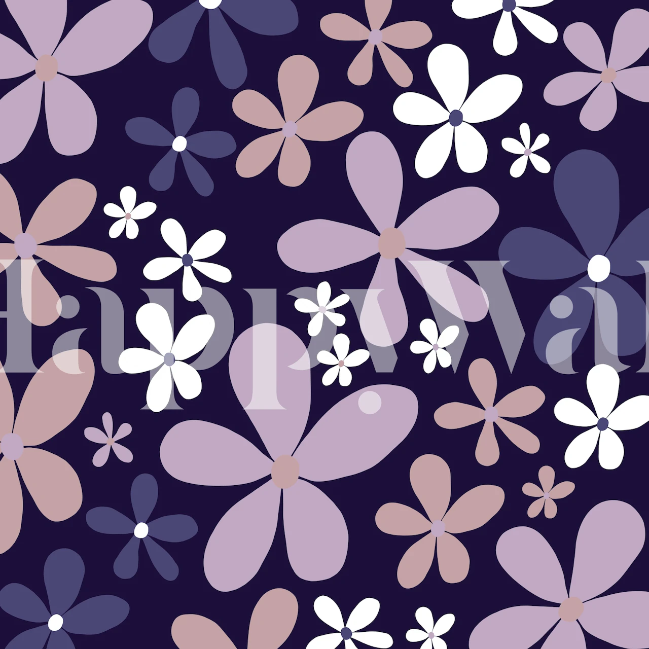 Retro Spring Daisies 10 tapeta u sobi