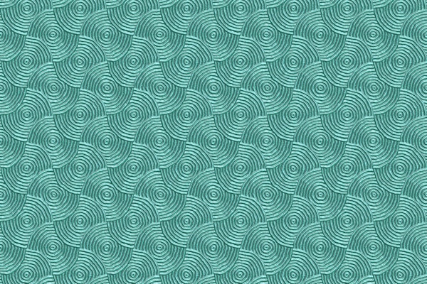 Turquoise Teal Embossed Metall