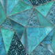 Luxury Teal Marble Triangles