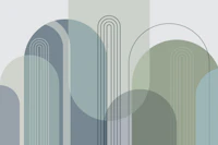 Mid Century Arches Serene papiers peint