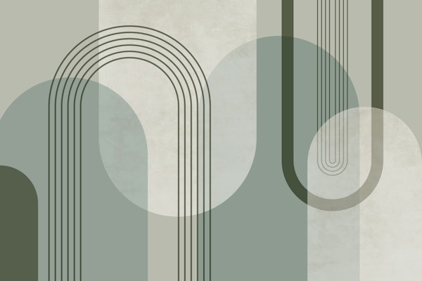 Mid Century Forest Green