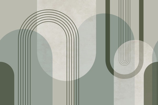 Mid Century Forest Green