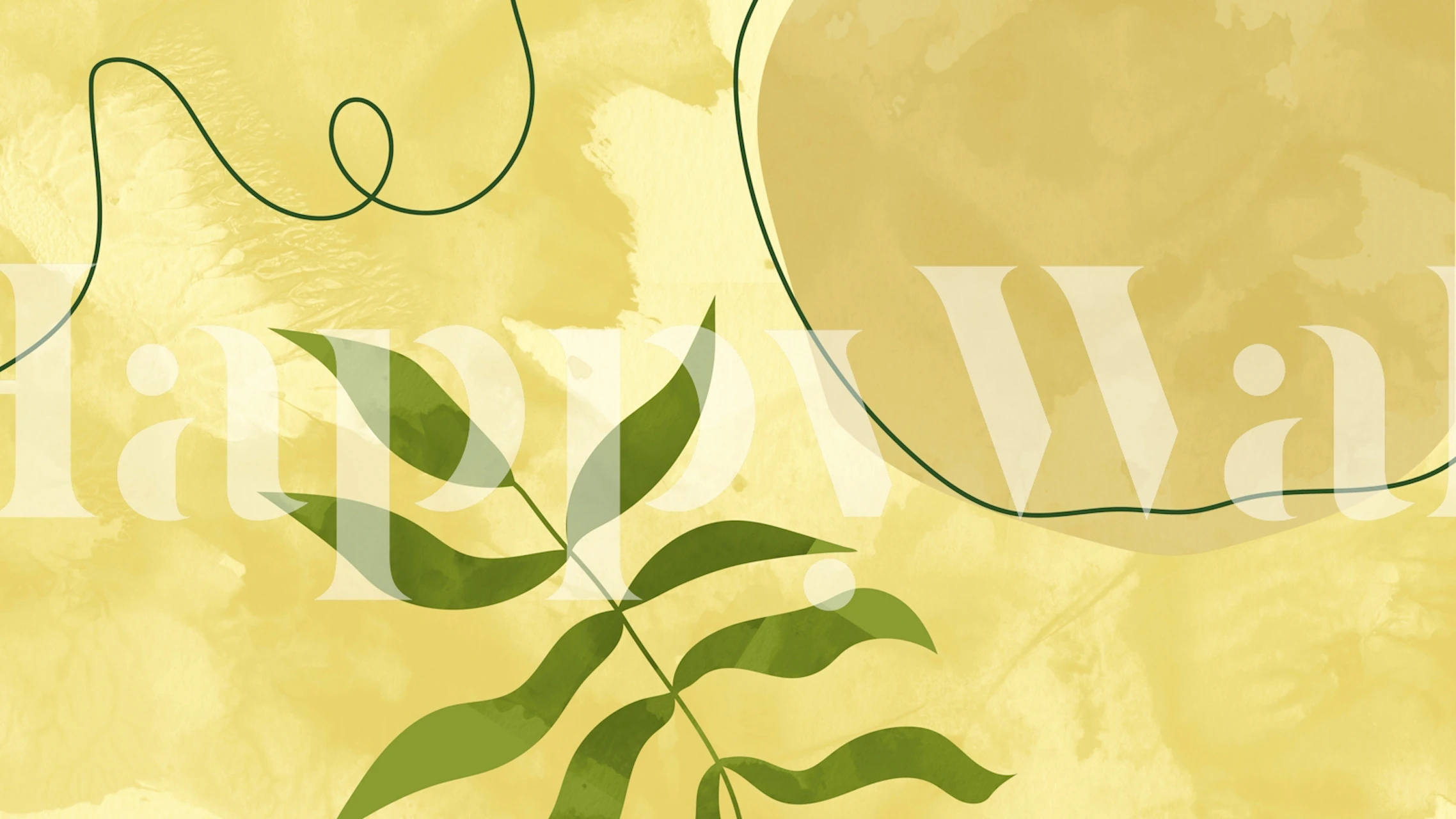 Tapeta Mid Century Florals V w pokoju