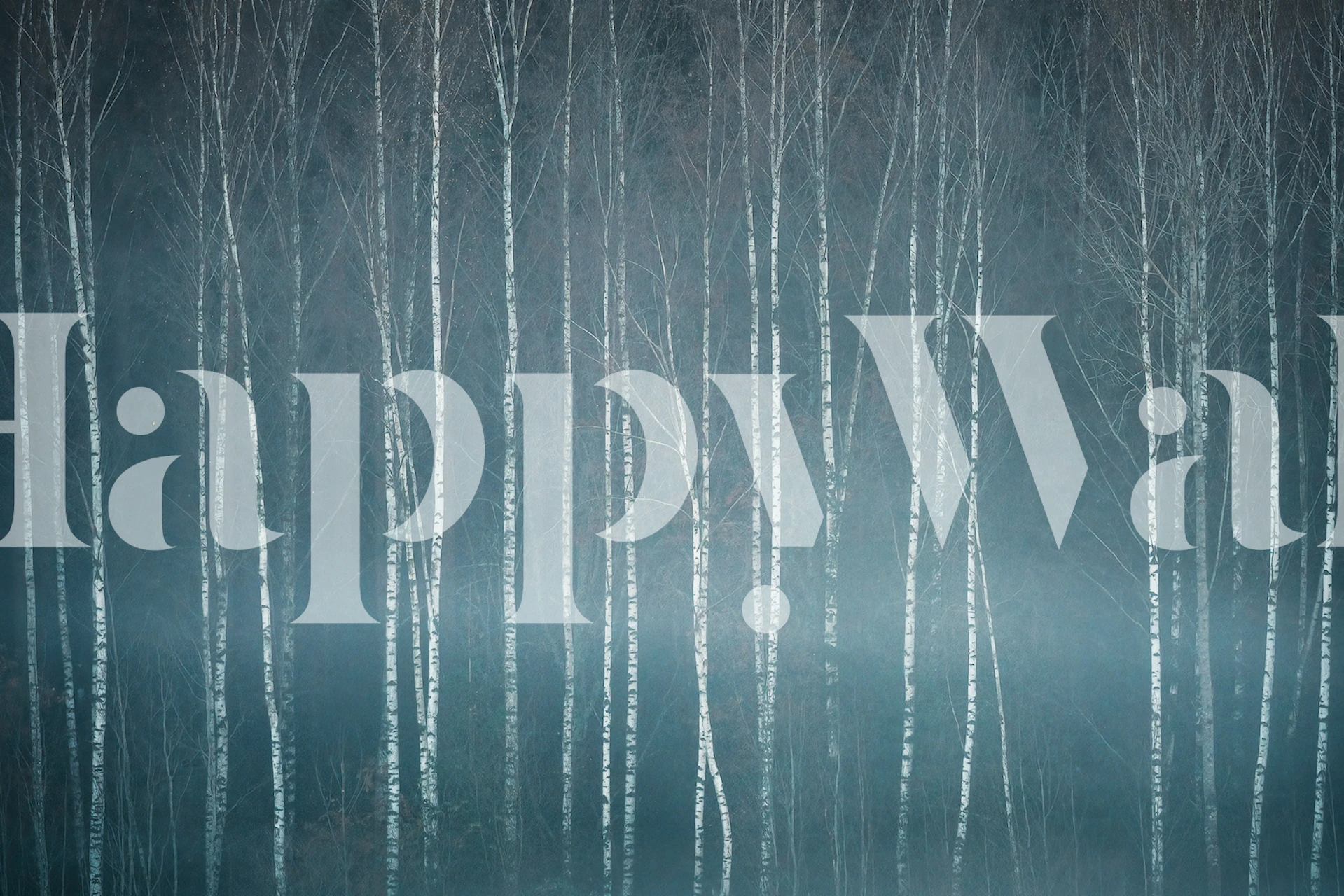 November mood wallpaper in a styled room