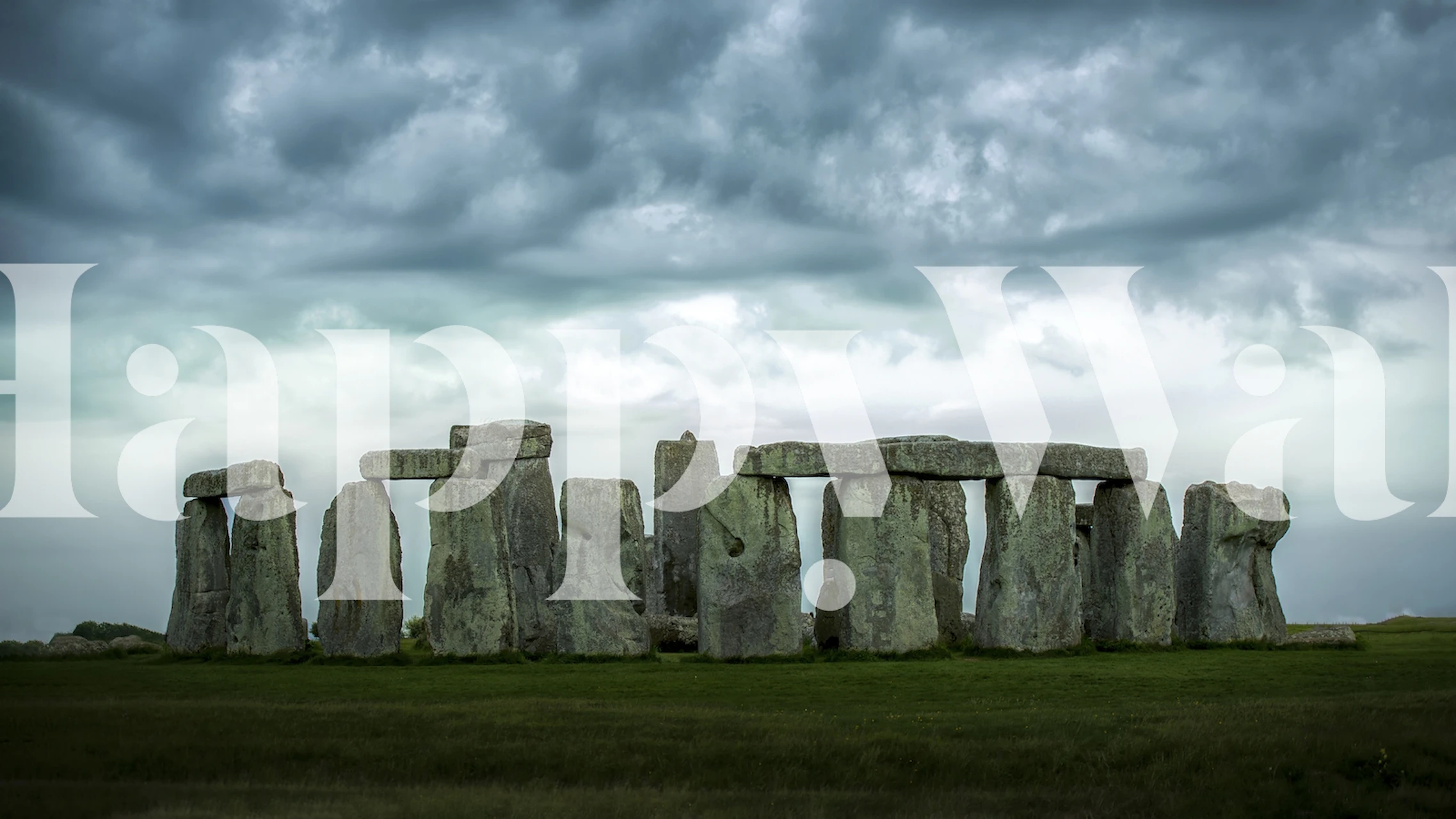 Stonehenge tapetdesign i ett rum