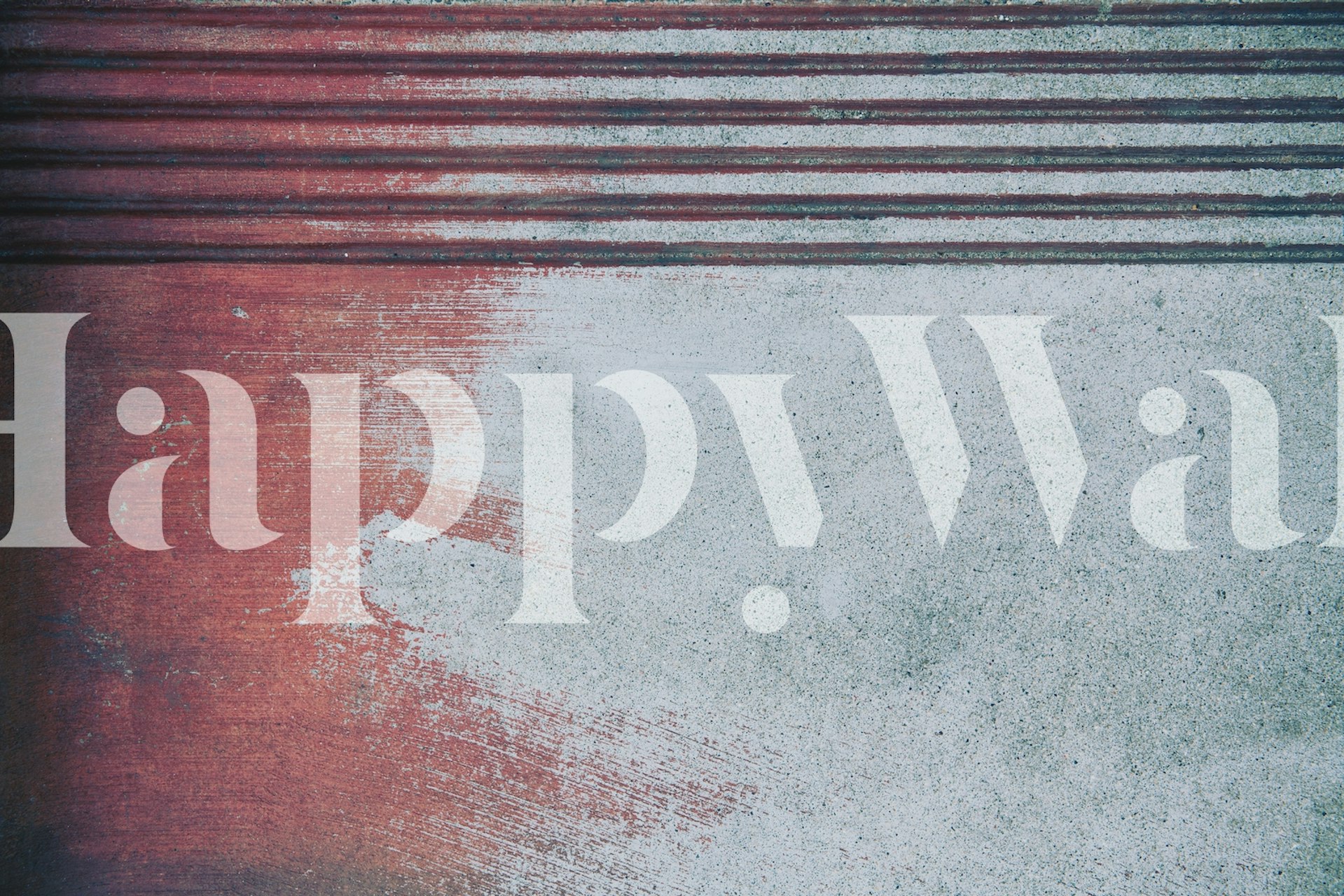 Concrete texture with red and gray abstract patterns wallpaper