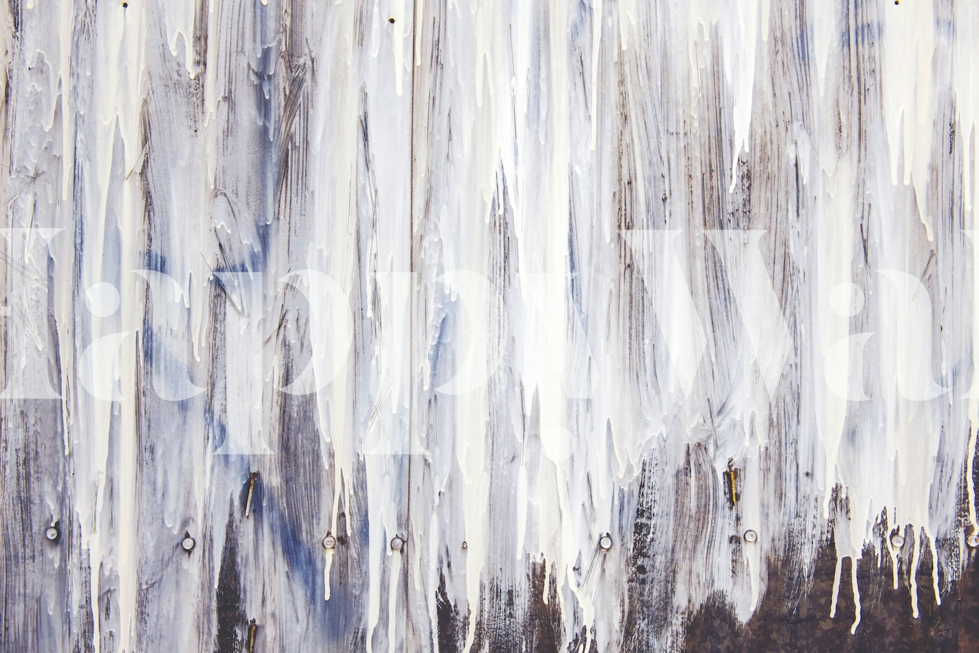 Painted wallpaper in a room