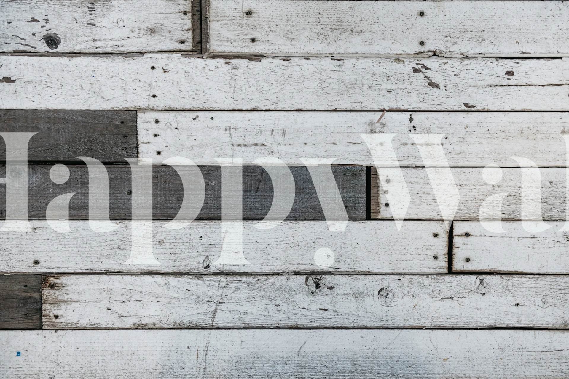 Papel tapiz Wood Planks en una habitación elegante