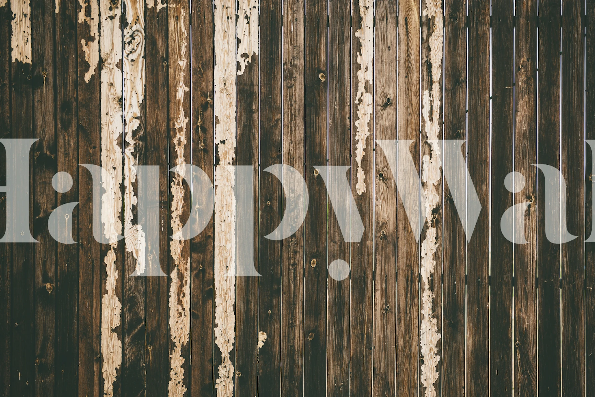 Weathered wooden fence wallpaper with brown tones