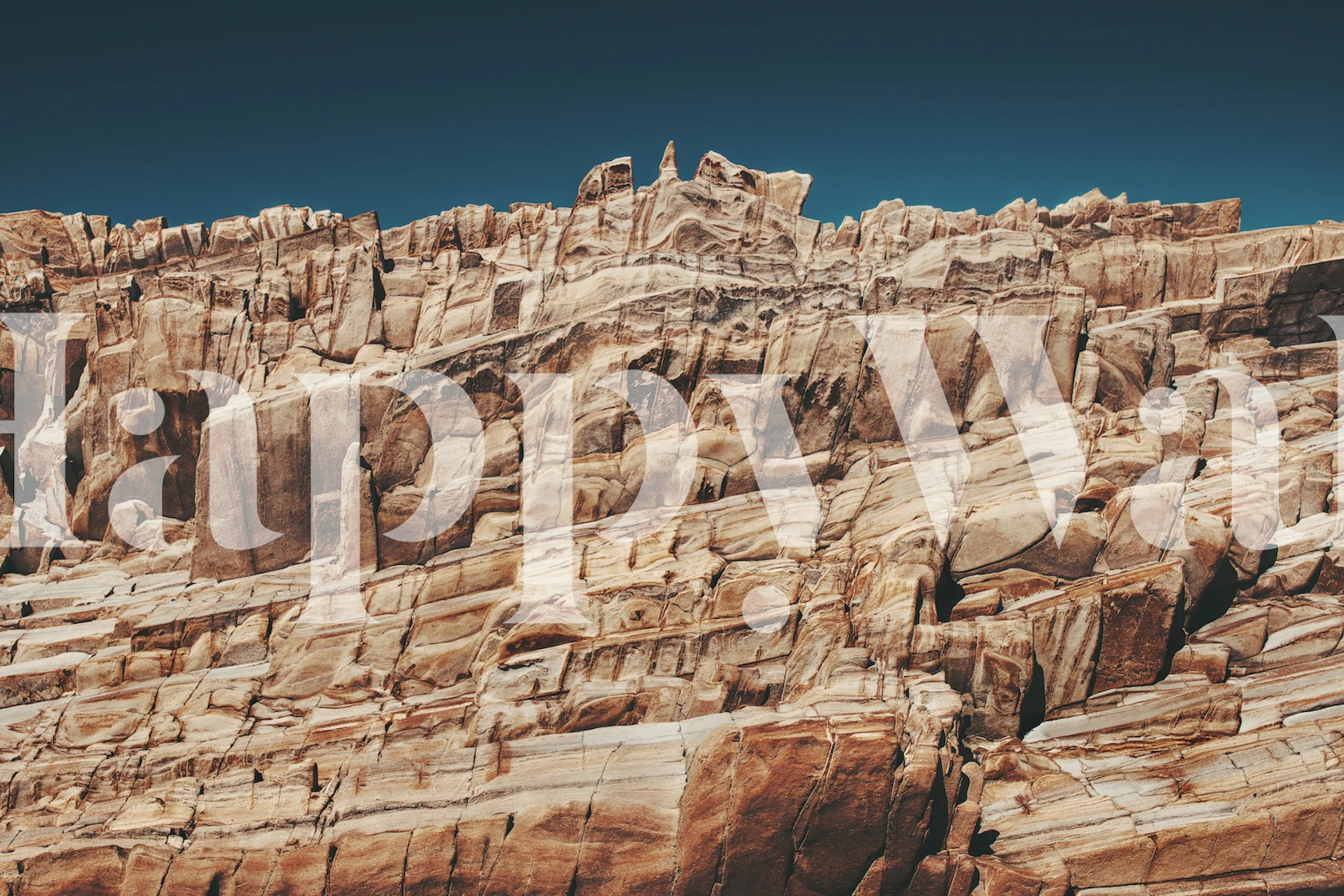 Papier peint Rock formations dans une pièce