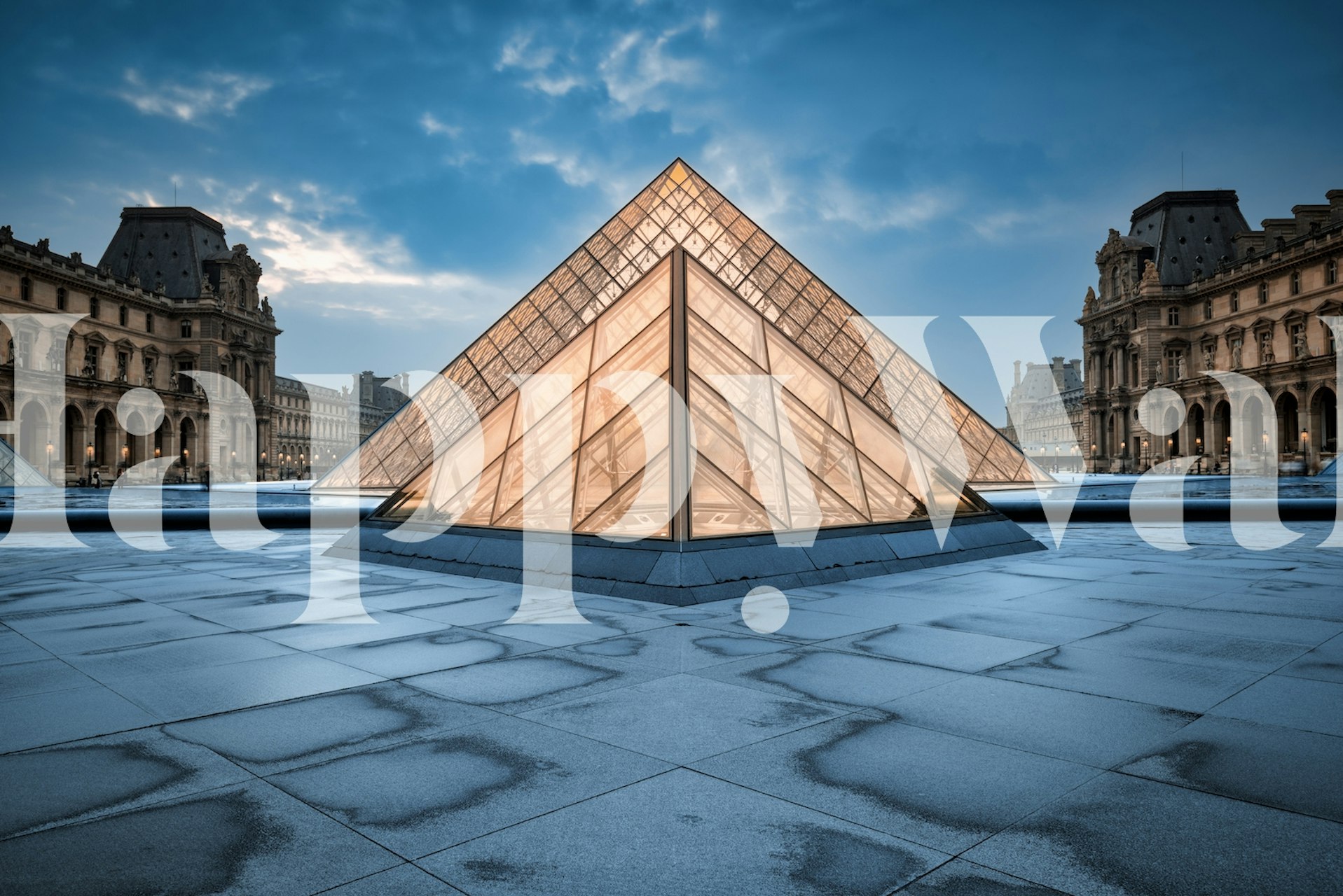 Triangle of light wallpaper in a stylish room