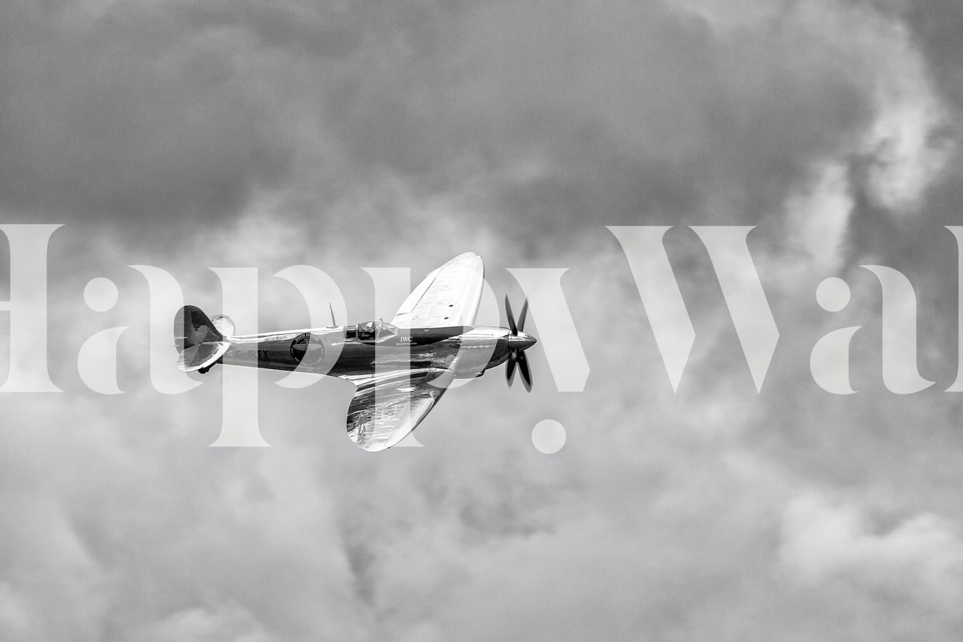 Wallpaper featuring the Silver Spitfire aircraft