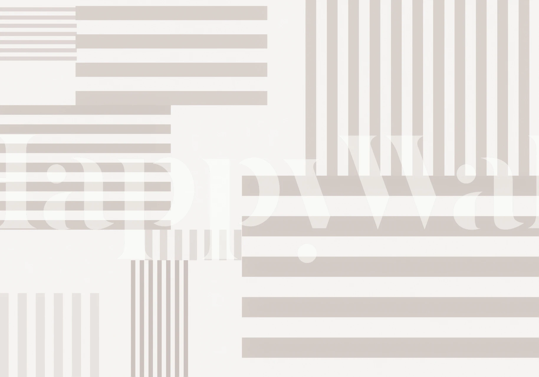 Papier peint mural à motif rayé aux tons chauds pour une décoration intérieure moderne et sophistiquée